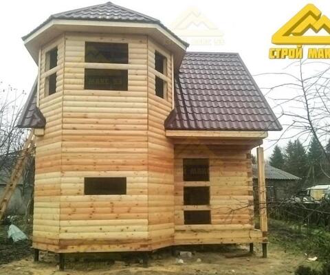Брусовой дом под усадку по индивидуальному проекту в деревне Заклинское Ленинградской области