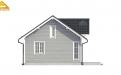 3D-визуализация бокового фасада каркасного дома со вторым светом под ключ
