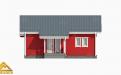 финский дом с террасой 3D-рисунок 
