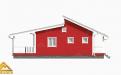 финский дом 3-д графика красный фасад