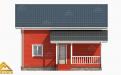 3-д проект фасада финского дома с террасой