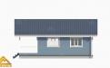 голубой фасад финский дом 9х10 3-д план вид сбоку