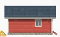 красный фасад финский дом 3-д план вид сбоку