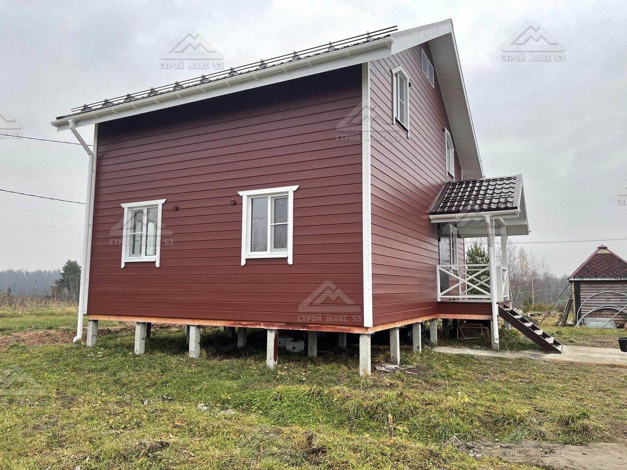 Финский каркасный дом в деревне Болотово Ленинградской области