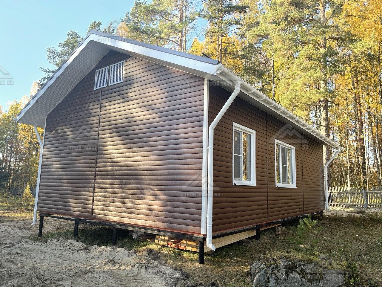 Одноэтажный финский каркасный дом по проекту 