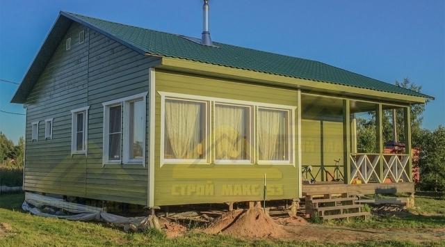 одноэтажный каркасный дом с террасой фото